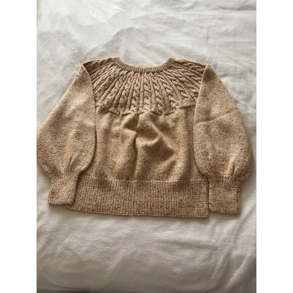 Vintage Sorrel Pattern Hand Knit Butterscotch Women's SZ Medium - Picture 4 of 9